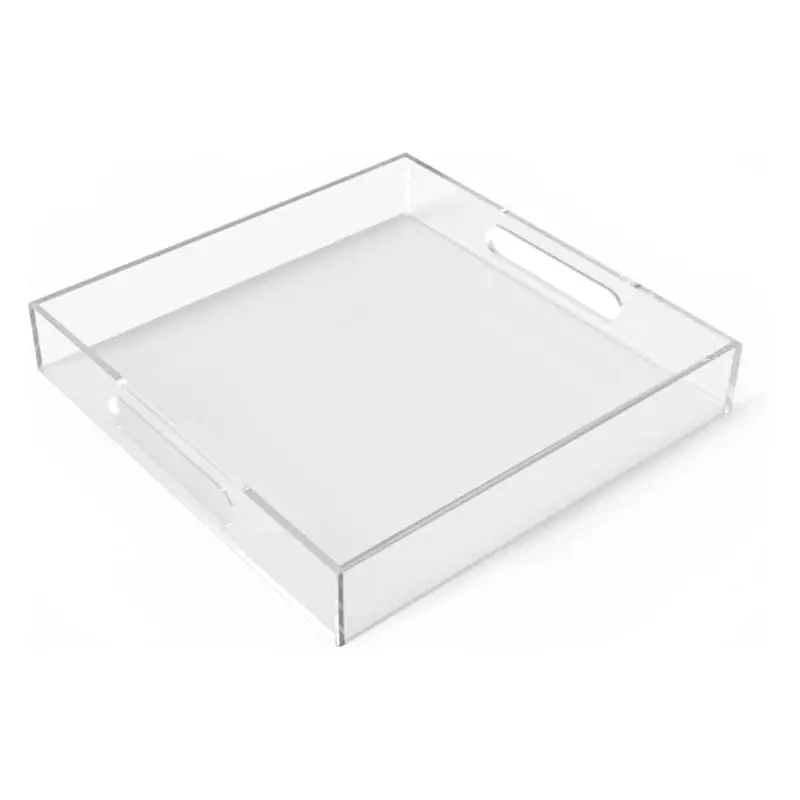 acrylic display tray with side cutting handle