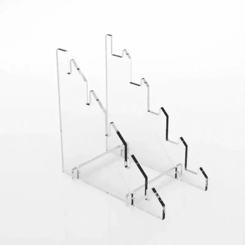 five tiers acrylic knife display stand