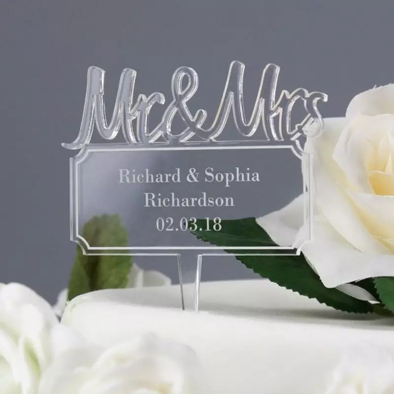 acrylic cake stand display toper