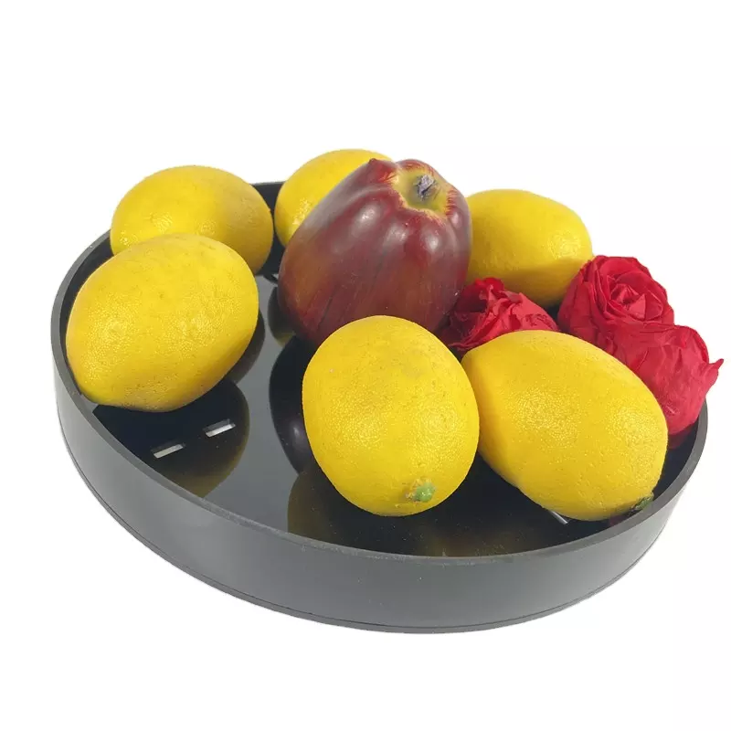 acrylic fruit round tray