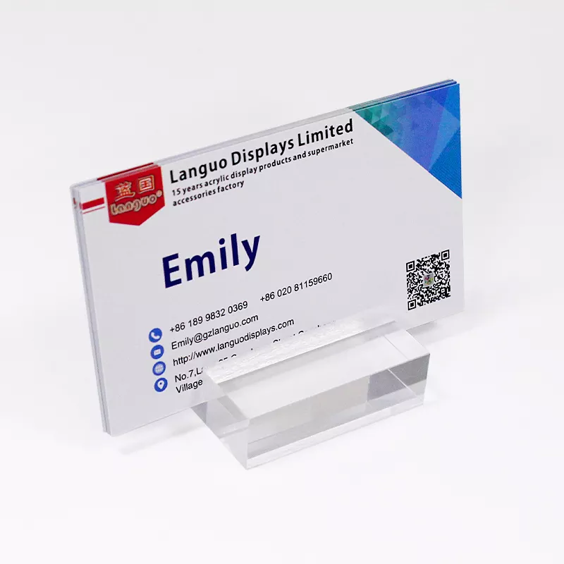 acrylic business stand holder