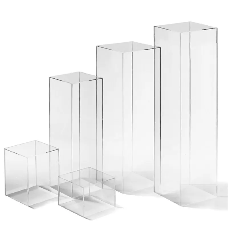 acrylic stand for wedding (Cube column)