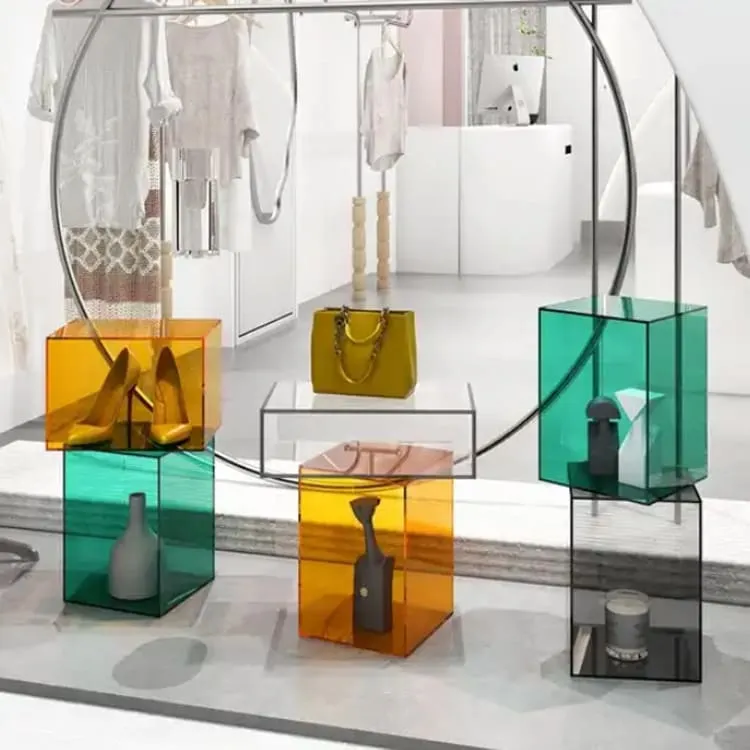 acrylic shop display riser
