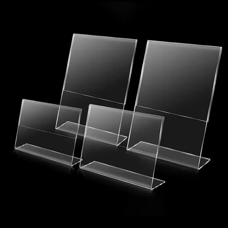Slant Back Acrylic Sign Holders