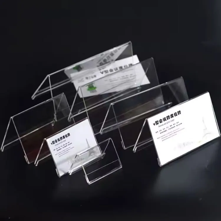 Tent Style Acrylic Sign Holder