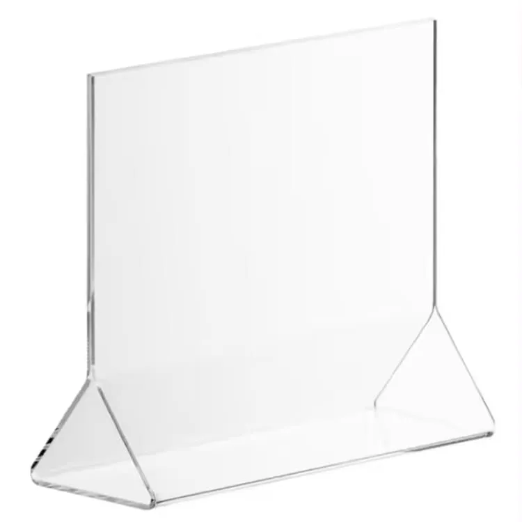 Top loading Acrylic display sign holder