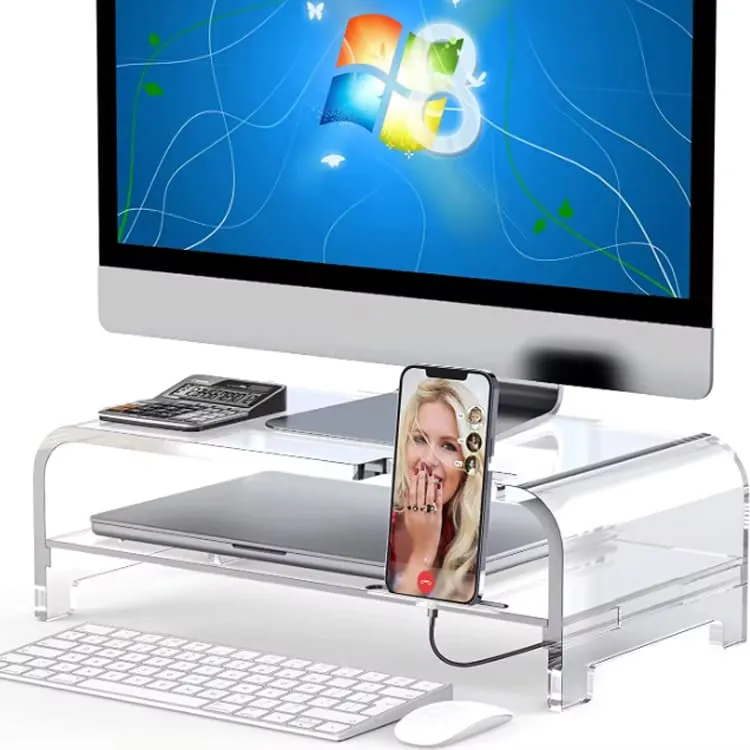 acrylic home TV computer risers