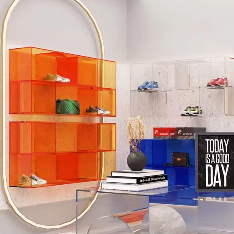 acrylic shoe handbag Cabinet stand