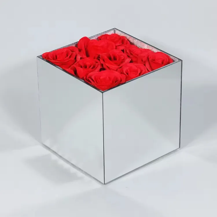 mirror acrylic rose box