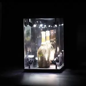 acrylic display box with LED