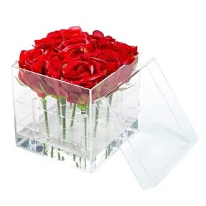 acrylic display rose box