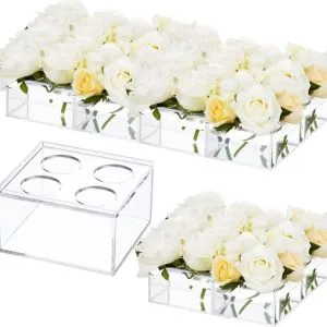 acrylic flower display case rack