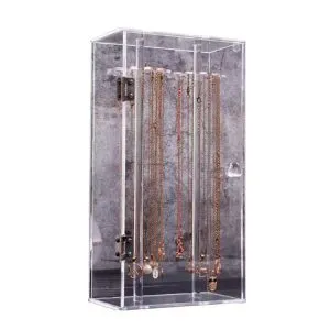 acrylic jewelry necklace display box