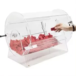 acrylic raffle ticket dispenser box