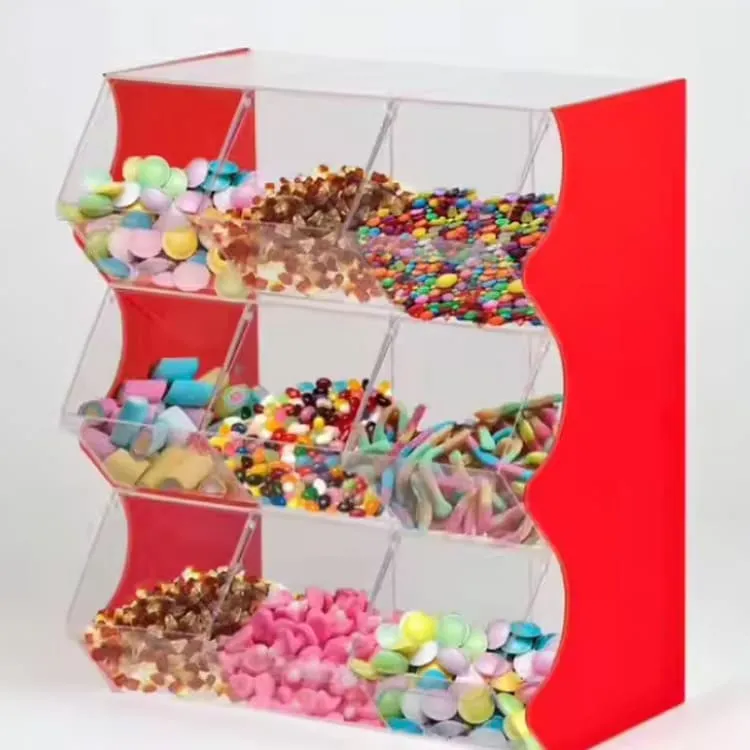 floor stand acrylic candy showcase