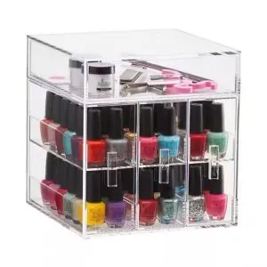 Acrylic Cosmetics Organizer Box with lid