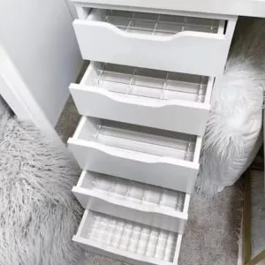 Acrylic organizer storage Cabinet with drawers