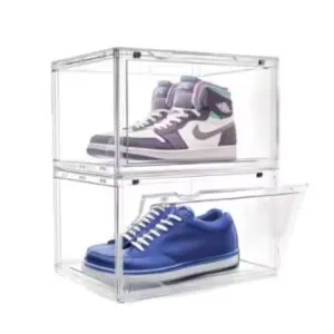 acrylic Shoe Storage Bins with lids