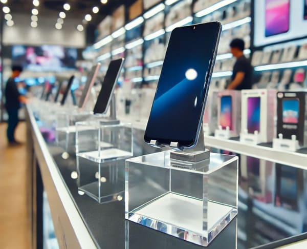 acrylic phone stand for Retail Display