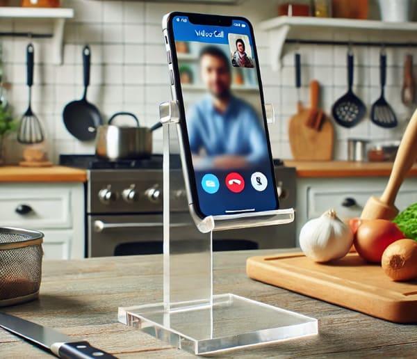 acrylic phone stand for Video Calls and Meetings
