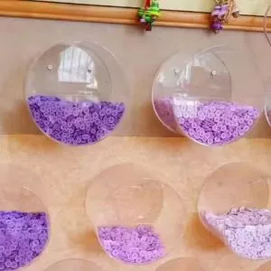 acrylic wall mounted candy bins