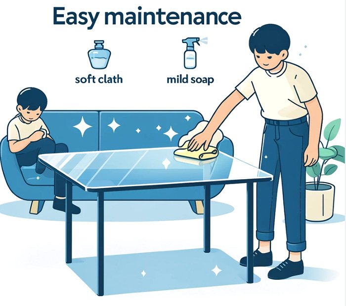 maintenance and cleaning process of acrylic furniture.