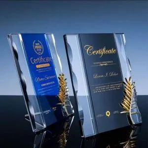 Acrylic Awards Crystal Trophy With Metallic