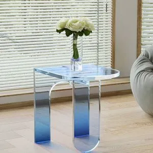 Acrylic Blue end Table