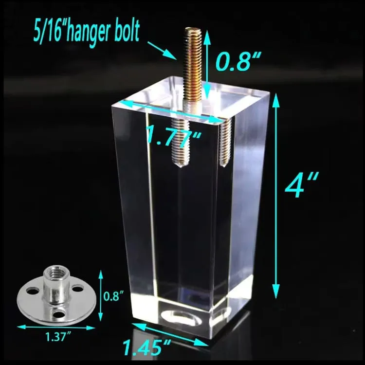 Acrylic furniture legs (2)