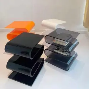 Bookshelf Storage Acrylic Coffee Table