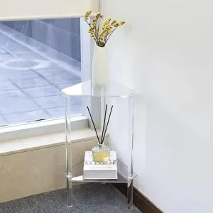 Small Two Tiers Acrylic Side Table