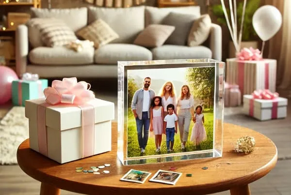 acrylic photo block for gift