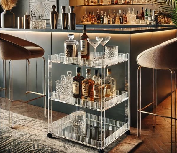 acrylic side table for Bar Area