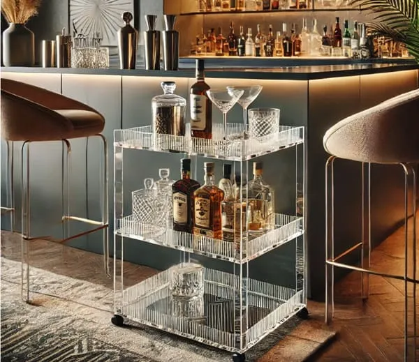 acrylic side table for Bar Area