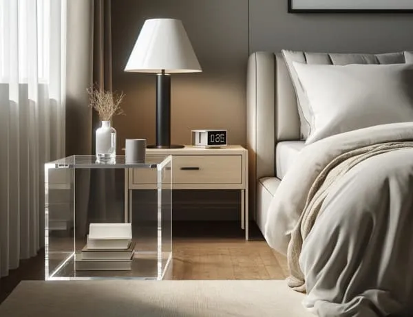 acrylic side table for Bedroom