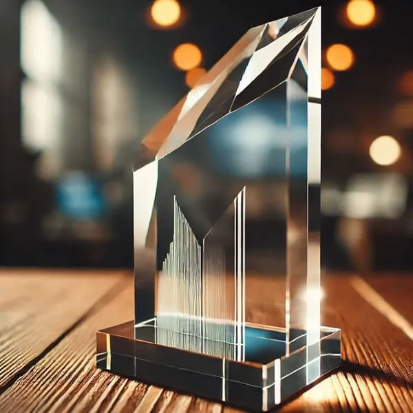 clear custom Acrylic Trophy