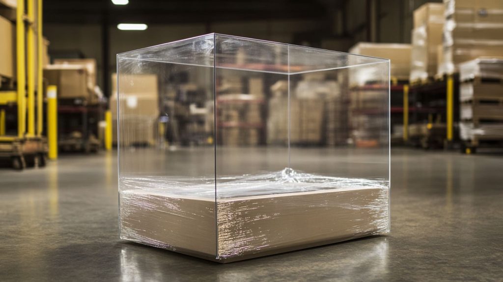 Acrylic display box nestled in a shipping carton-3
