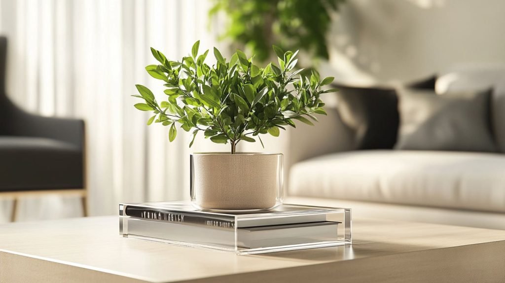 Acrylic display in a home decor setting-6