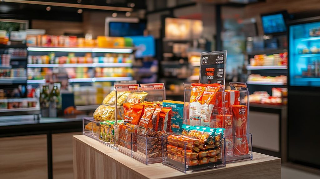 An engaging retail display near a checkout counter-5