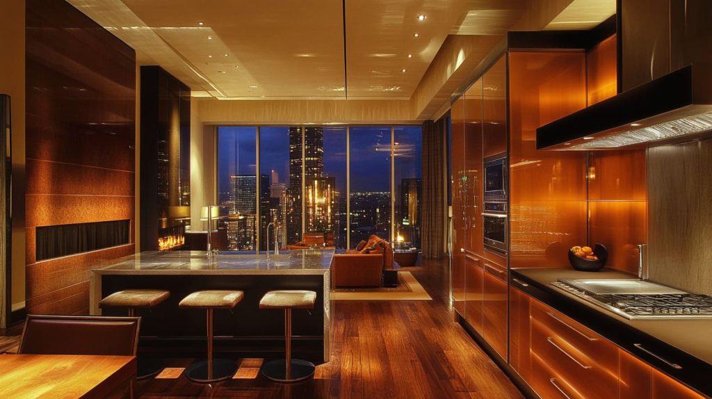 Branded acrylic cabinets in a stylish kitchen-4