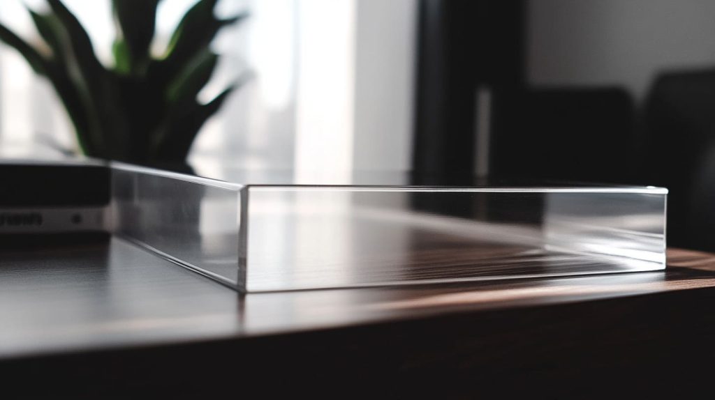Durable acrylic case with glossy, clear finish-2