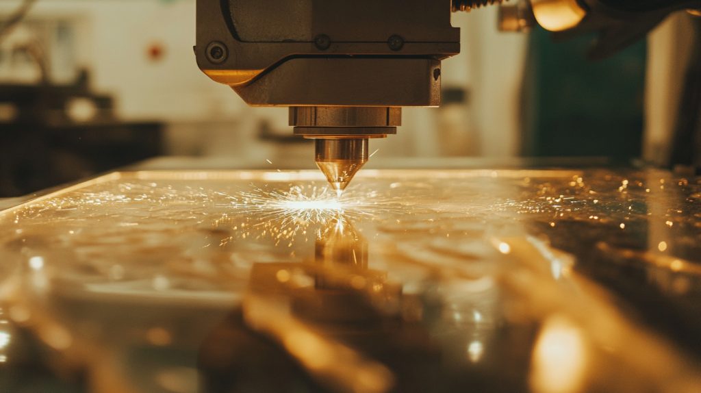 Laser-cutting machine working on acrylic-7