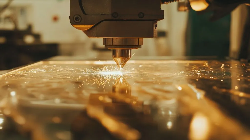 Laser-cutting machine working on acrylic-7