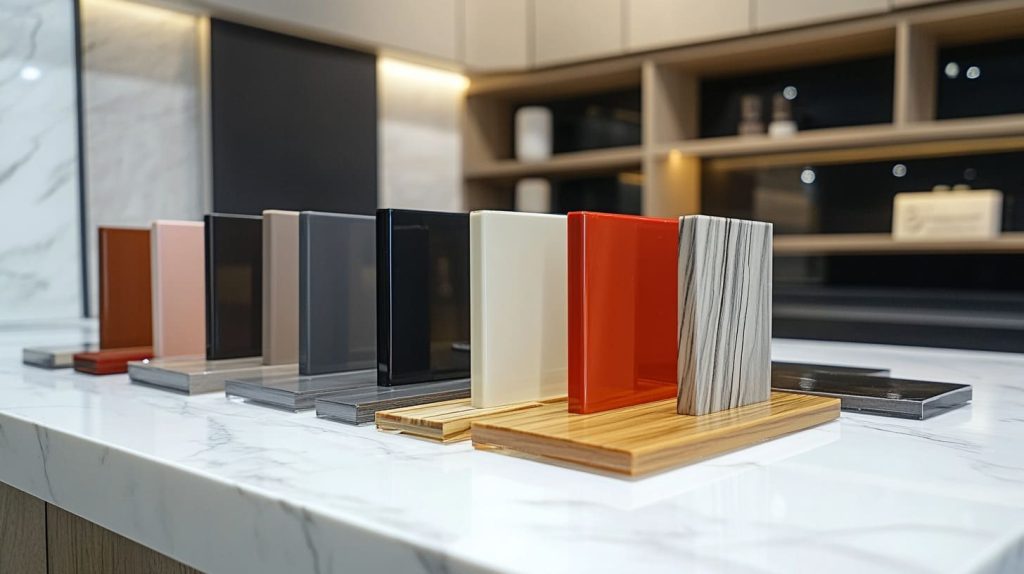 Variety of acrylic kitchen cabinet samples-3