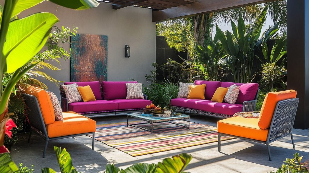 Vibrant outdoor furniture with acrylic fabric covers-6