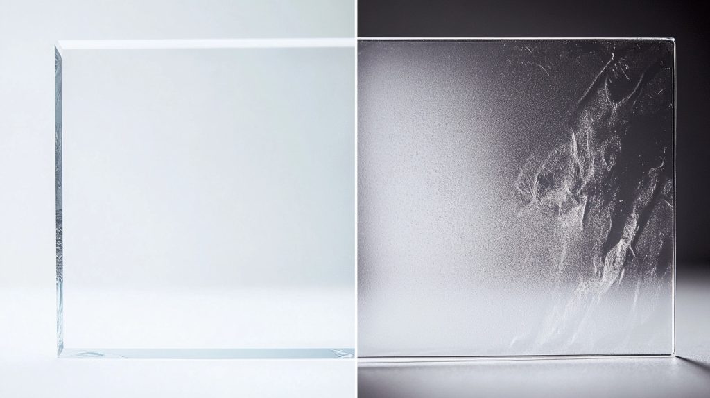 A comparison of clear and cloudy acrylic sheets-5