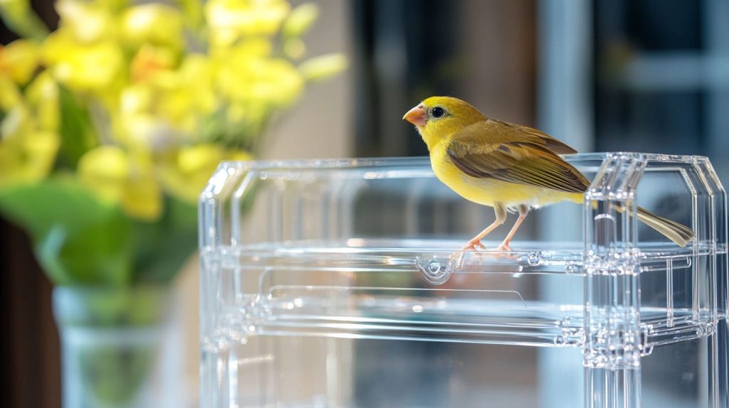 Acrylic bird cage resistant to chewing and scratching-6