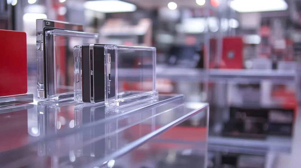 Mixed-material POP display in a retail store-8