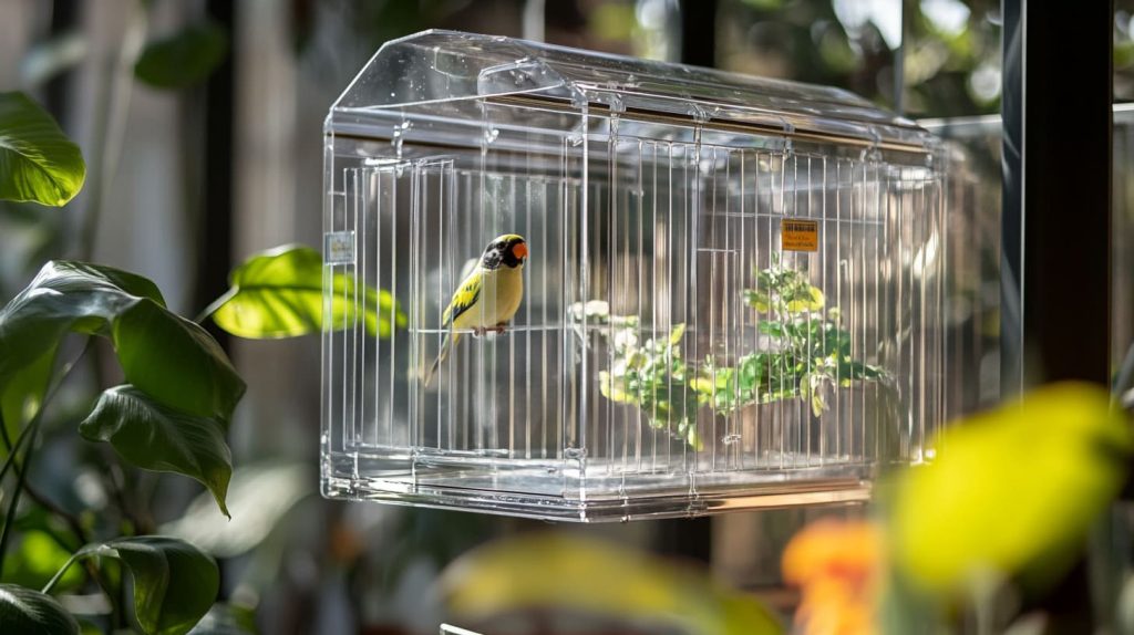 Non-toxic, eco-friendly acrylic bird cage for safety-4