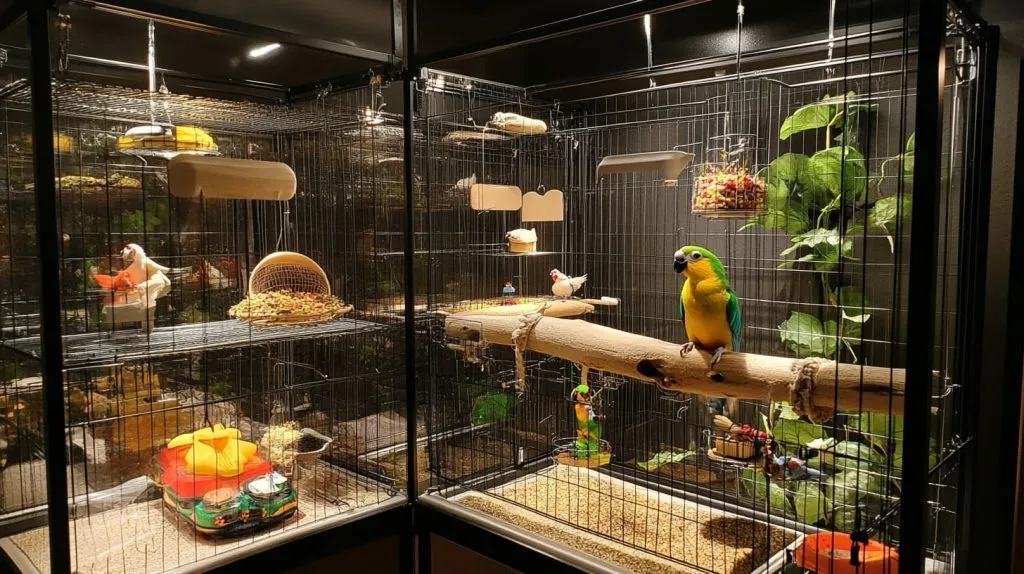 Proper cage setup for a safe bird environment-5